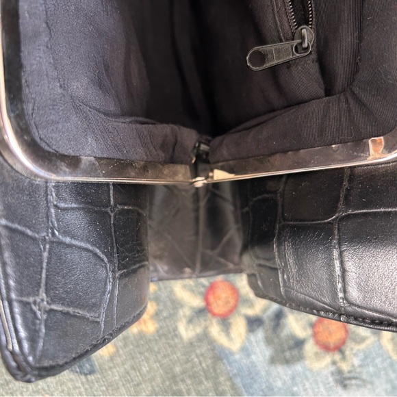 Vintage Black crocodile Gioe clutch - Picture 5 of 11